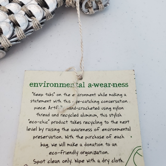 Upcycle Pop Top zipper bag/wristlet - Picture 2 of 8